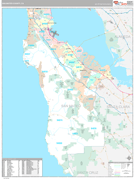 San Mateo County, CA Digital Map Premium Style